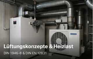 Energieberater überprüft technische Gebäudeanlagen in einem modernen Büro zur Optimierung der Energieeffizienz.